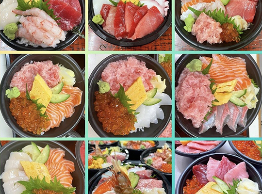 組み合わせ自由の二色･三色丼 ※事前予約が必要です