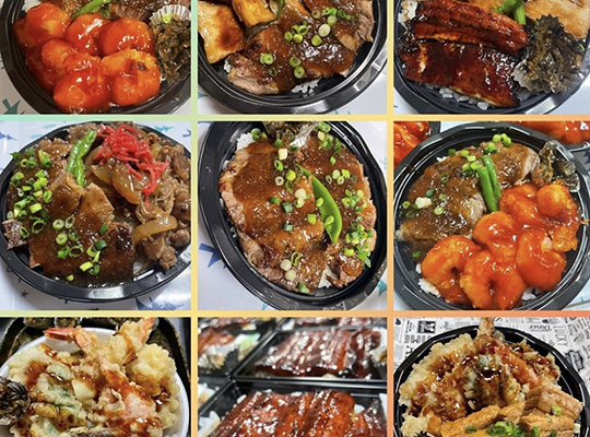 組み合わせ自由のハーフ＆ハーフ丼 ※事前予約が必要です